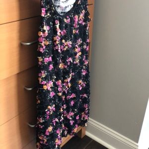 Free people floral ruffled sleeveless dress